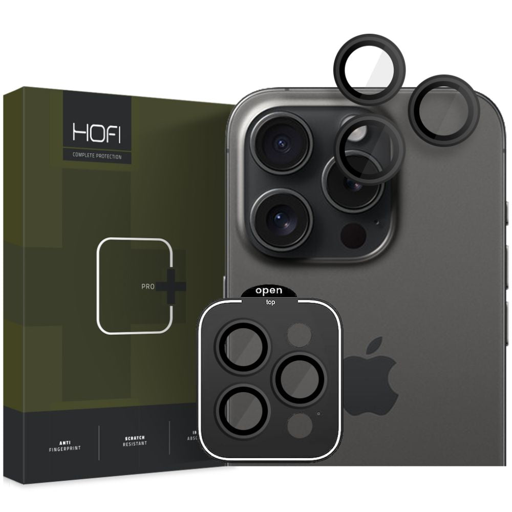 Kamera Beskyttelse Hofi Camring Pro+ Iphone 15 Pro / 15 Pro Max Sort