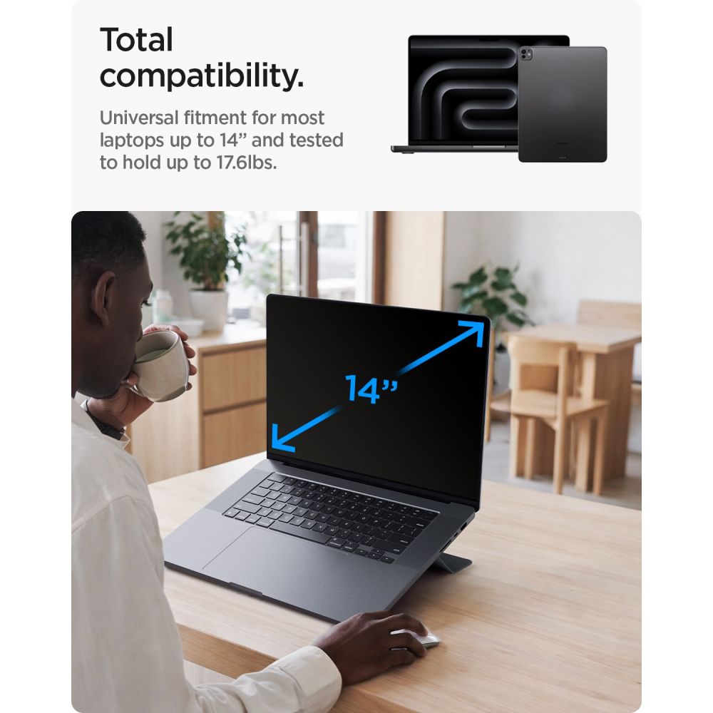 Spigen Ld201 S6 Slimfold Bærbar Stand, Grå
