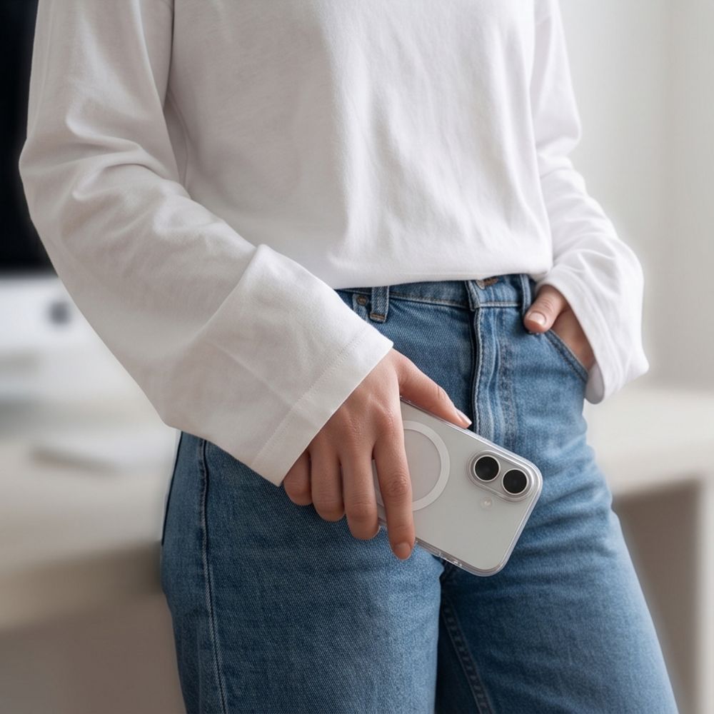 Tech Protect Magzero Magsafe Iphone 17 Mat Hvid