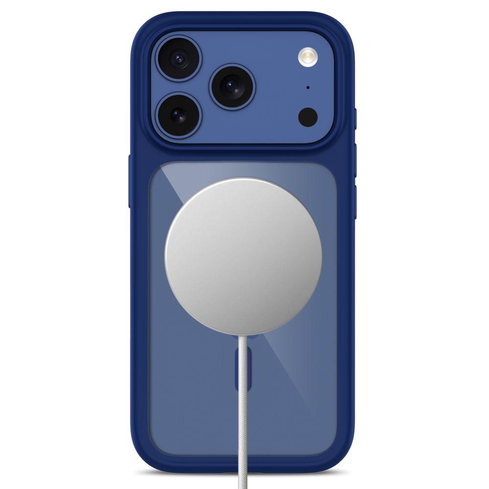 Tech Protect Magone Magsafe Cc + Glas 2 Pak Iphone 17 Pro / 18 Pro Dyb Blå/Klar