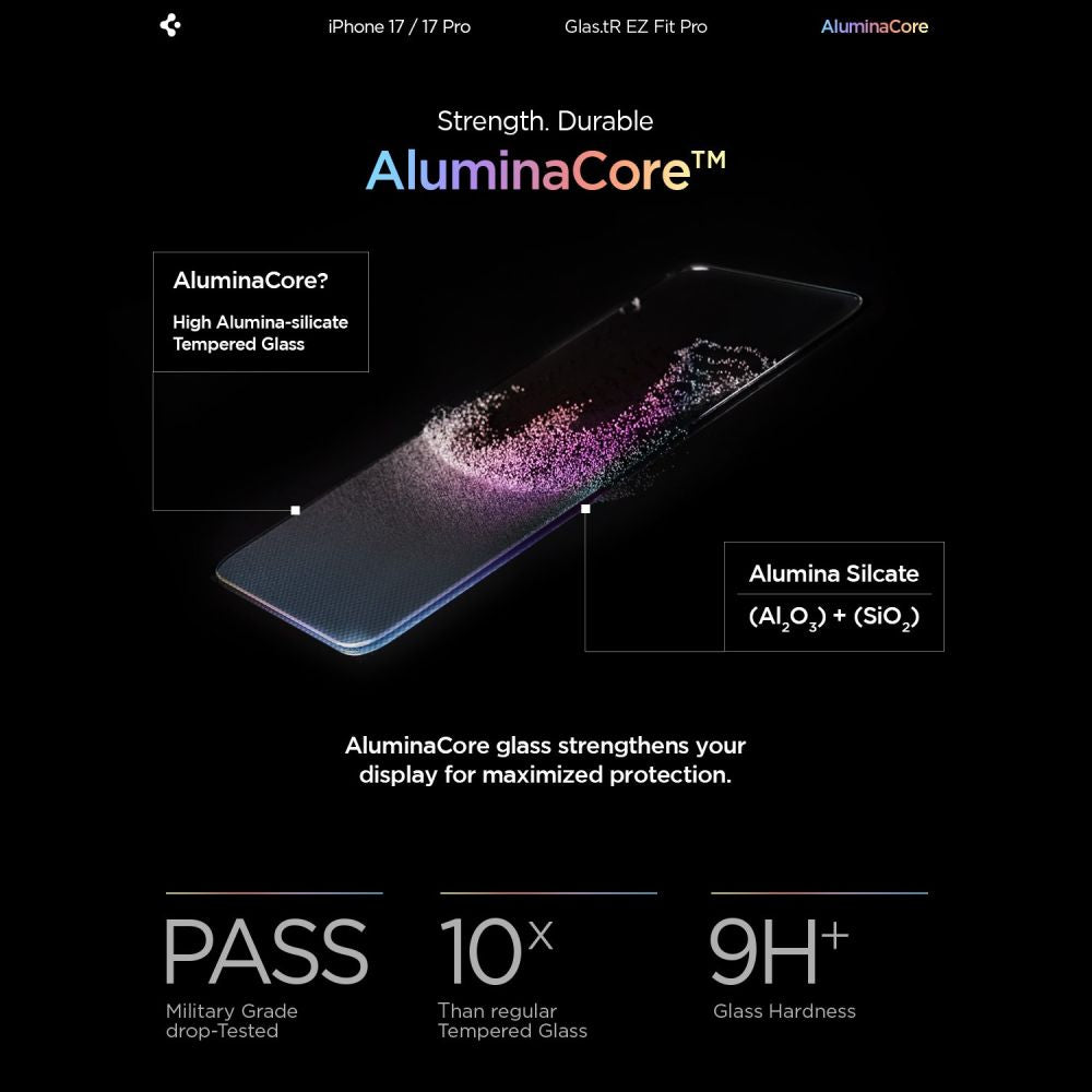 Hærdet Glas Spigen Glas.Tr ”Ez Fit Pro Ac” Iphone 16 Pro / 17 / 17 Pro / 18 Pro Clear
