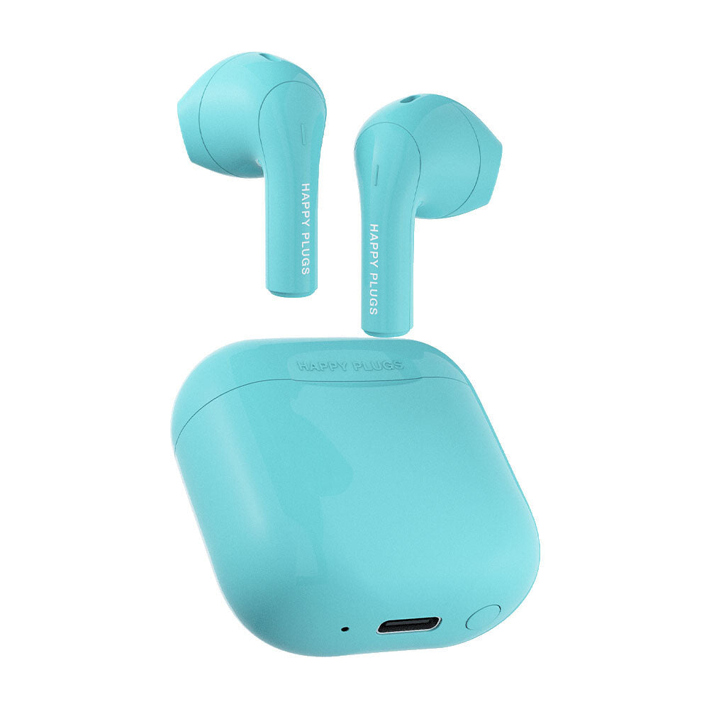 Happy Plugs JOY Headset True Wireless Stereo (TWS) I ørerne Opkald/Musik/Sport/Hverdag Bluetooth Turkis