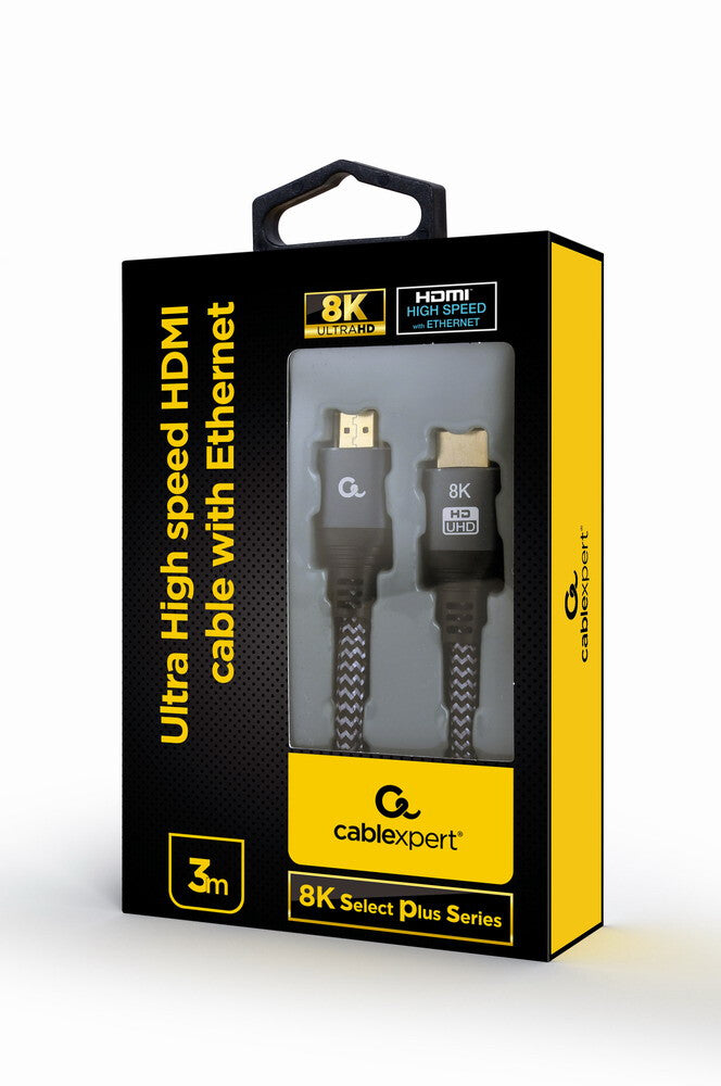 Gembird CCB-HDMI8K-3M HDMI-kabel HDMI Type A (Standard) Grå