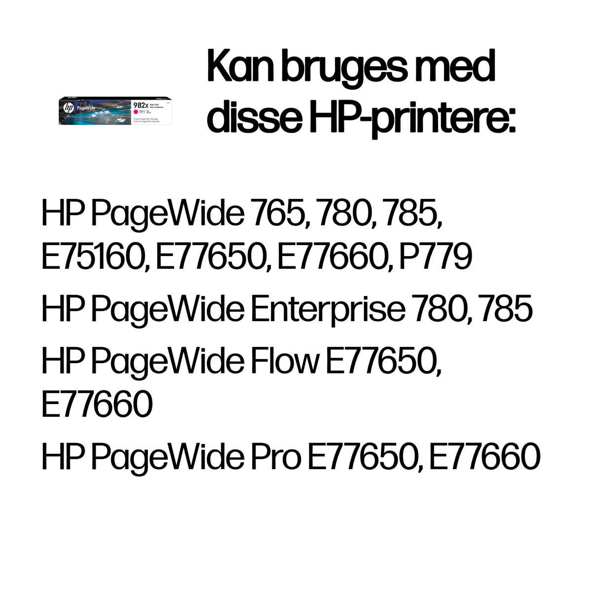 HP 982X Magenta 16000 sider Blæk T0B28A
