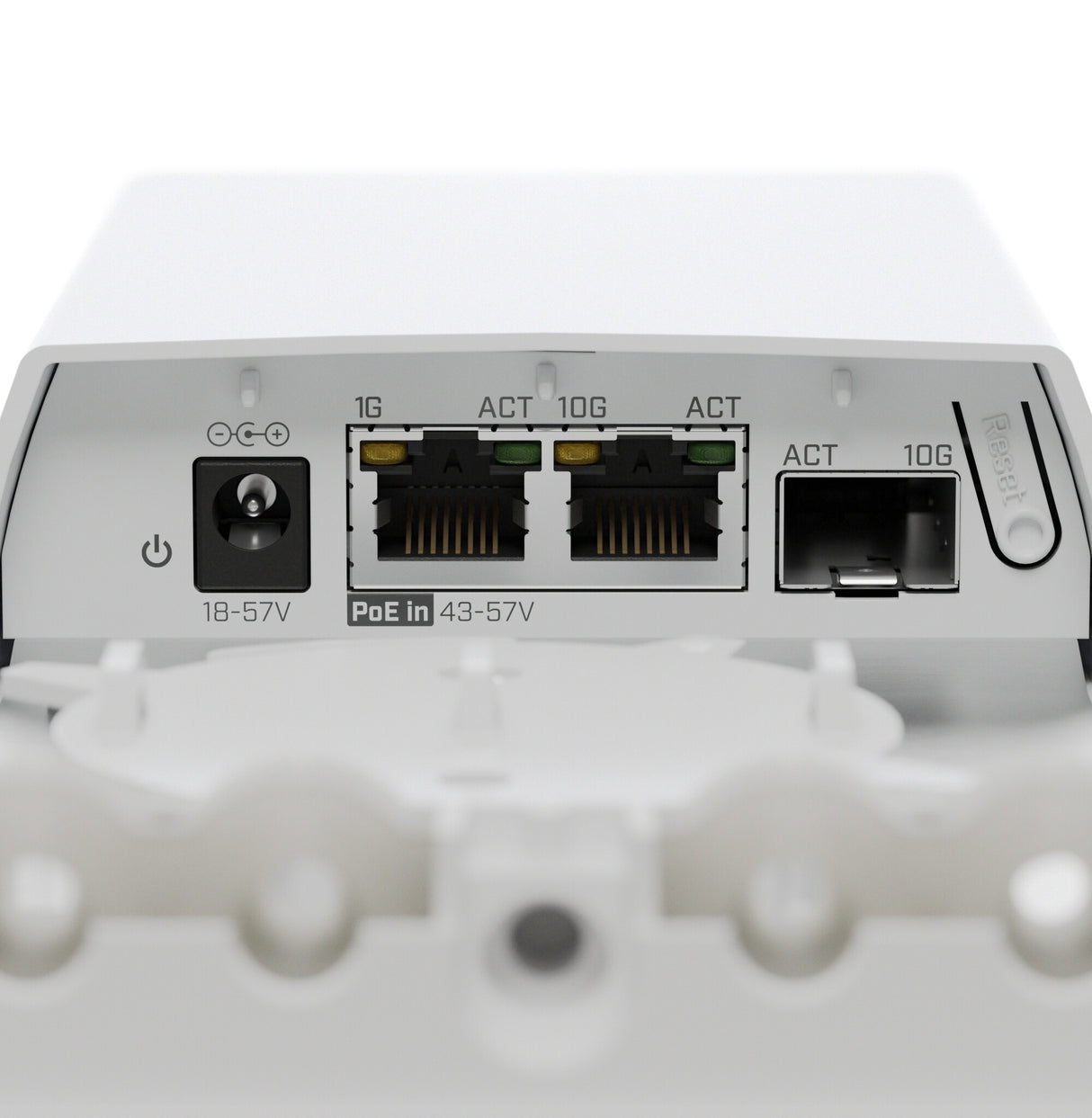 Mikrotik FTC11XG netværksomformer til medie Hvid