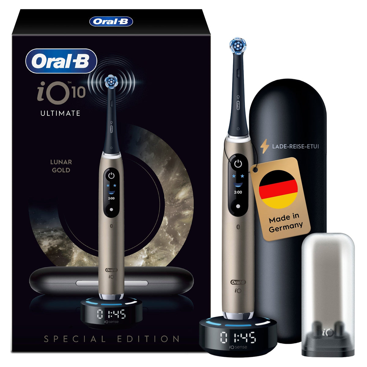 Oral-B iO Series 10 Ultimate Lunar Gold Limited Edition Elektrisk tandbørste