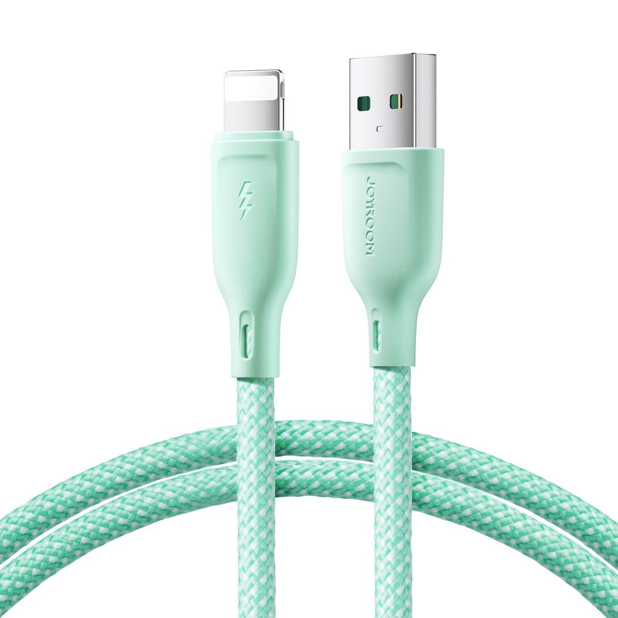 JOYROOM 6941237110541 Lightning kabel 1 m Grøn