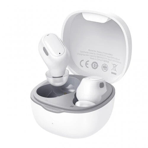 Baseus WM01 Headset Trådløs I ørerne Opkald/musik USB Type-C Bluetooth Hvid