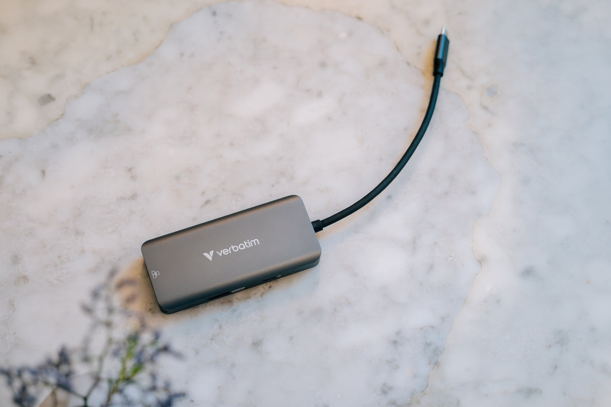 Verbatim 32157 interface hub USB 3.2 Gen 1 (3.1 Gen 1) Type-C 5000 Mbit/s Grå