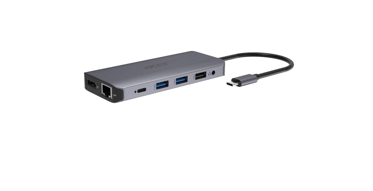 Acer 12-in-1 Type-C Dongle Ledningsført USB 3.2 Gen 1 (3.1 Gen 1) Type-C Sølv