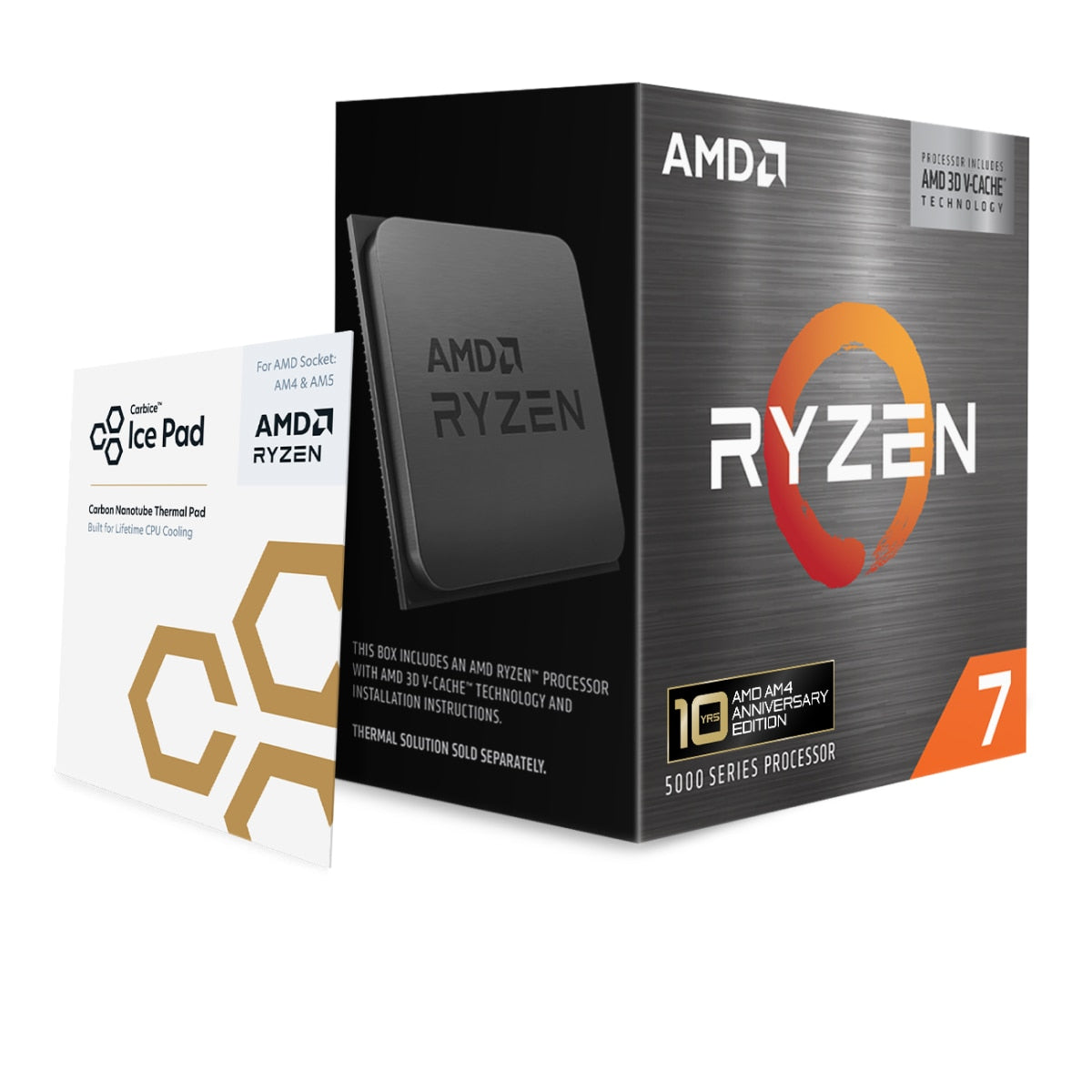AMD Ryzen 7 5800X3D 3,4GHz 8 kerner AM4 TRAY - u/køler