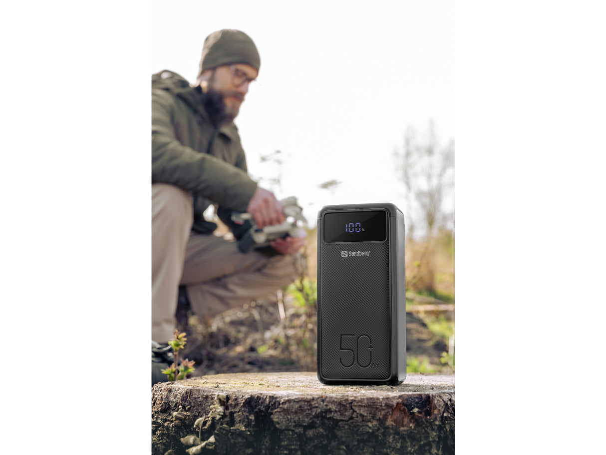 Sandberg 420-75 powerbank Lithium-Ion (Li-Ion) 50000 mAh Sort