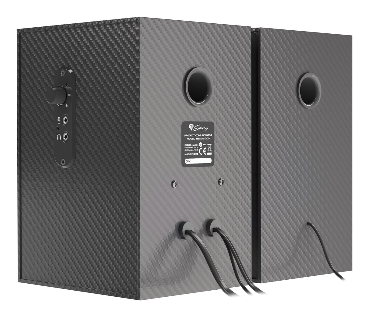 GENESIS Helium 200 1-vejs Sort, Rød Ledningsført 20 W