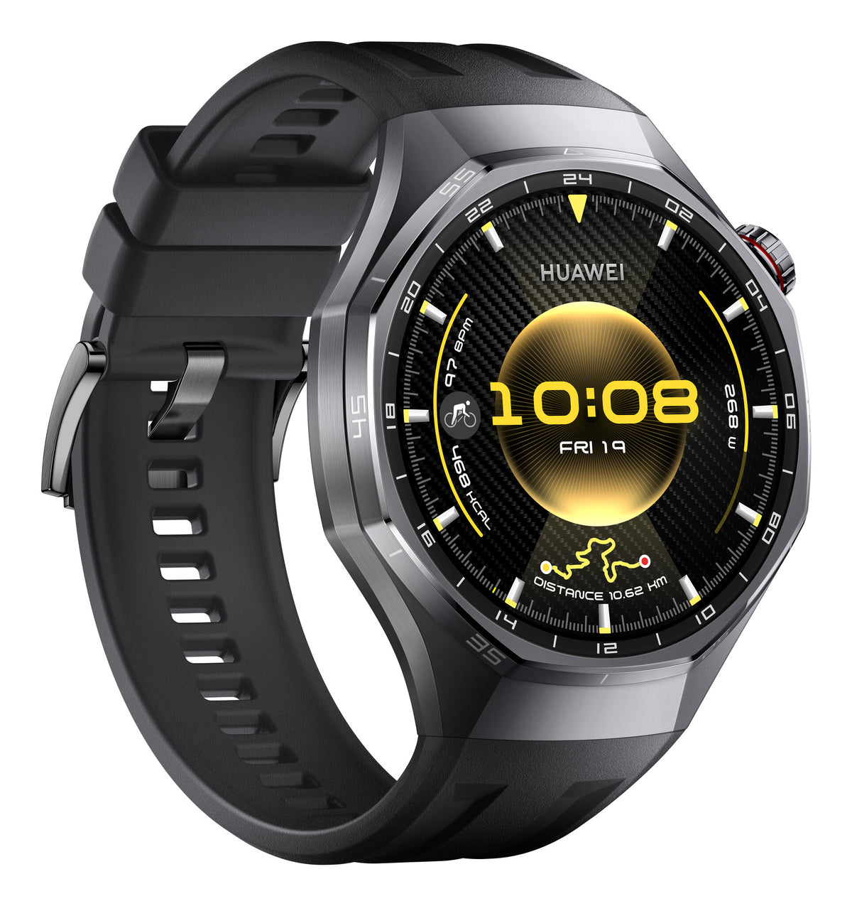 Huawei WATCH GT6 PRO 3,73 cm (1.47") AMOLED 46 mm Digital 466 x 466 pixel Berøringsskærm Sort GPS (satellit)