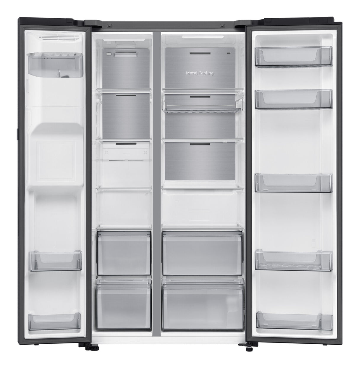 Samsung RS80F64KEF side-by-side køle-fryseskab Fritstående 640 L Sort