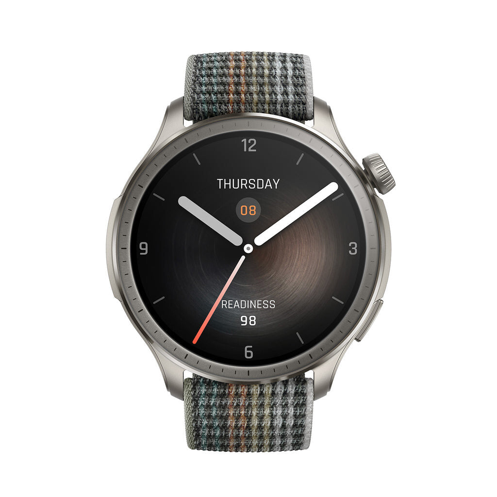 Amazfit Balance 3,81 cm (1.5") AMOLED 46 mm Digital 480 x 480 pixel Berøringsskærm Grå Wi-Fi GPS (satellit)