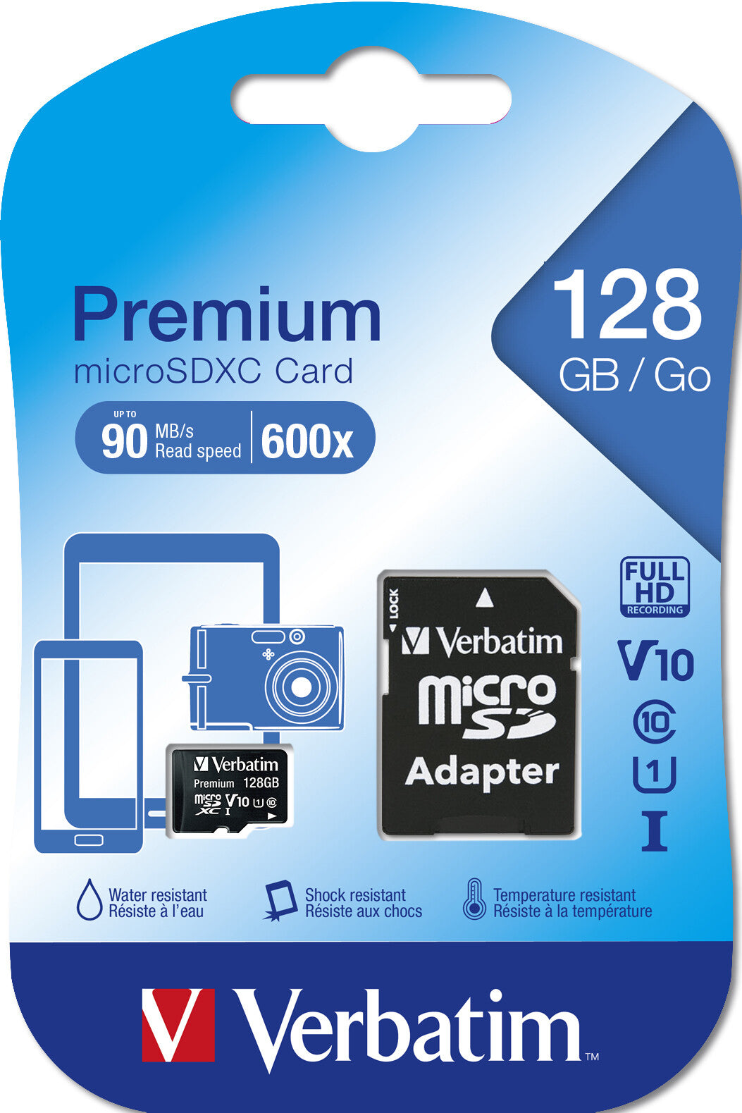 Verbatim Premium 128 GB MicroSDXC UHS-I Klasse 10