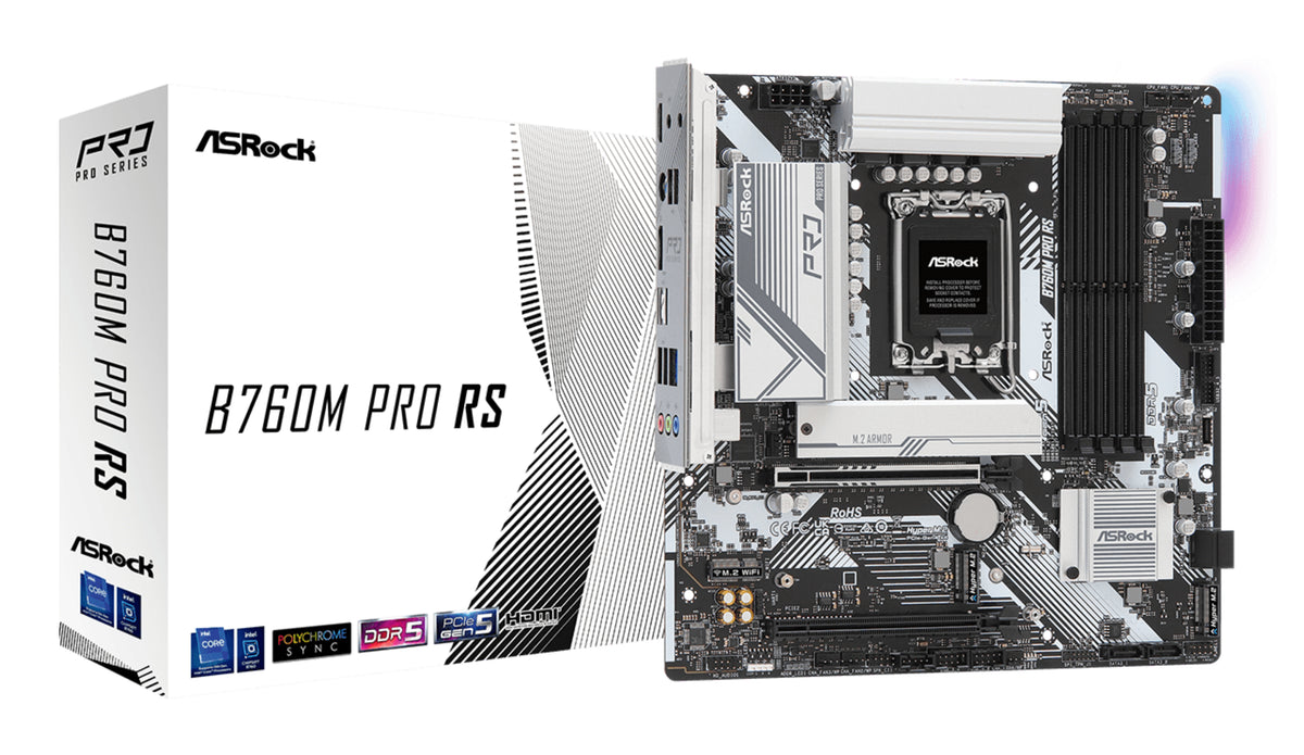 ASRock - B760M Pro RS, mATX DDR5 LGA1700