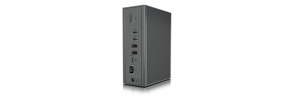 ICY BOX IB-DK2262AC Wired USB 3.2 Gen 1 (3.1 Gen 1) Type-C Anthracite