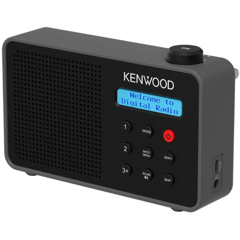 Kenwood CR-M25DAB-B Portable DAB+ radio m/ Bluetooth og indbygget batteri - sort