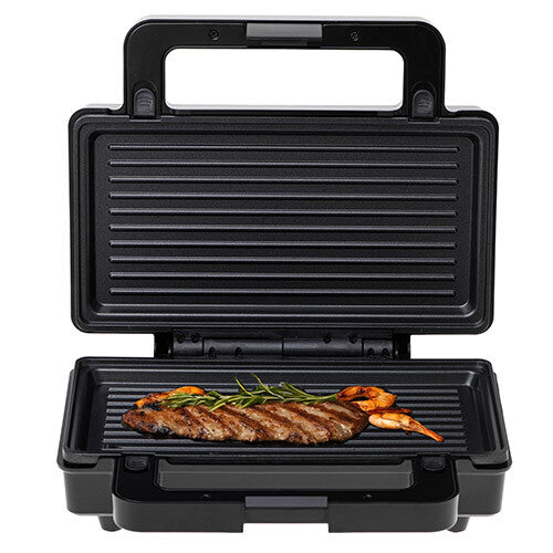 Adler AD 3073 sandwichtoaster 1400 W Sort, Sølv