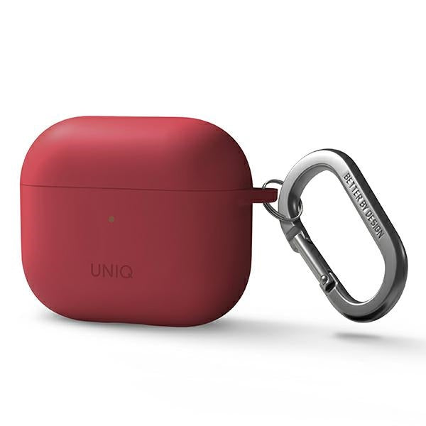 Uniq Nexo-kasse til AirPods 3 + Ørehooks Silikon - rød