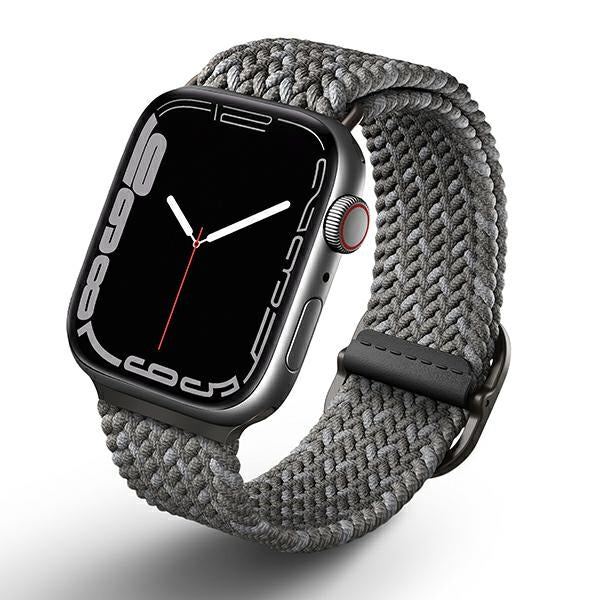 Uniq Aspen flettet rem til Apple Watch 1/2/3/4/5/6/7/8/SE/SE2 44/42/45 mm - Grå