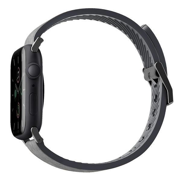 Uniq Straden læder hybrid rem til Apple Watch 1/2/3/4/5/6/7/8/SE/SE2/Ultra 42/44/45/49 mm - Grå