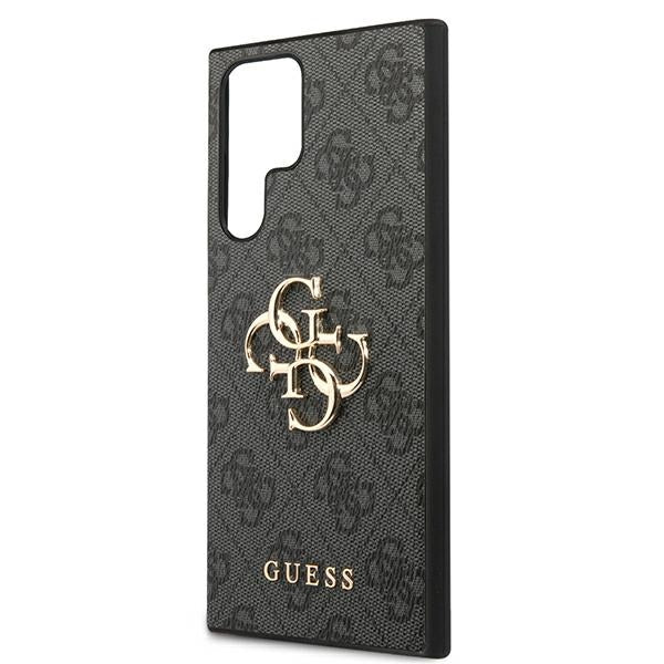 Guess GUHCS22L4GMGGR S908 S22 Ultra szary/grå hardcase 4G Big Metal Logo