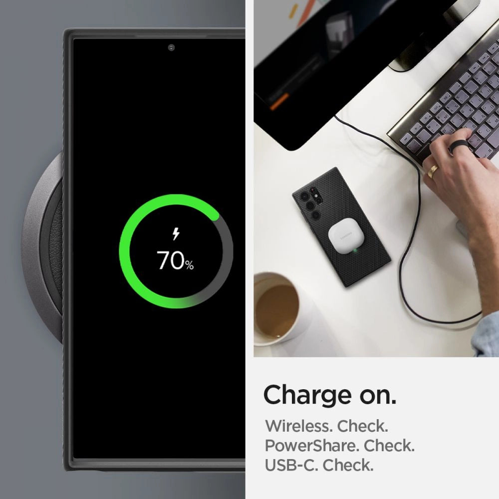 Spigen Liquid Air Case til Samsung Galaxy S22 Ultra - Matte sort