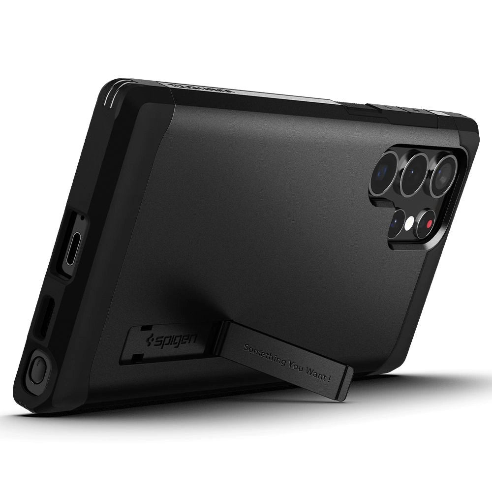 Spigen Tough Armor Case til Samsung Galaxy S22 Ultra - sort