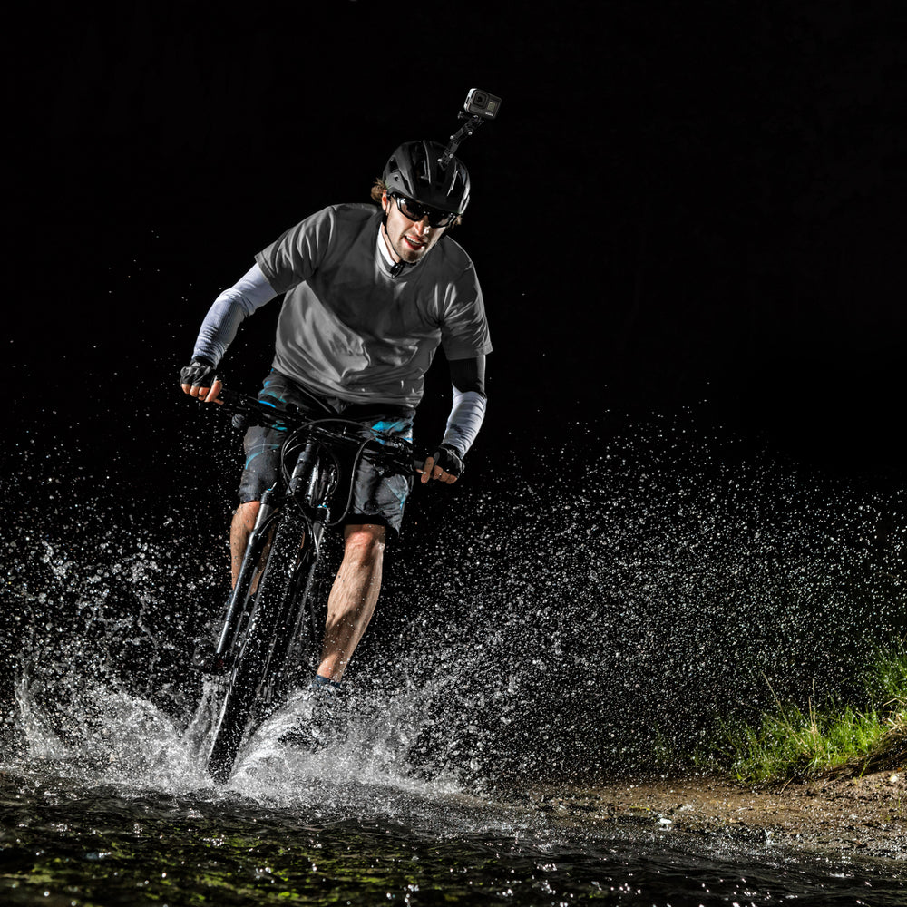 GoPro-sæt med tilbehør til hjelmmontering til GoPro, DJI, Insta360, SJCam, Eken sportskameraer (GoPro Cycling Helmet Chin Holder)