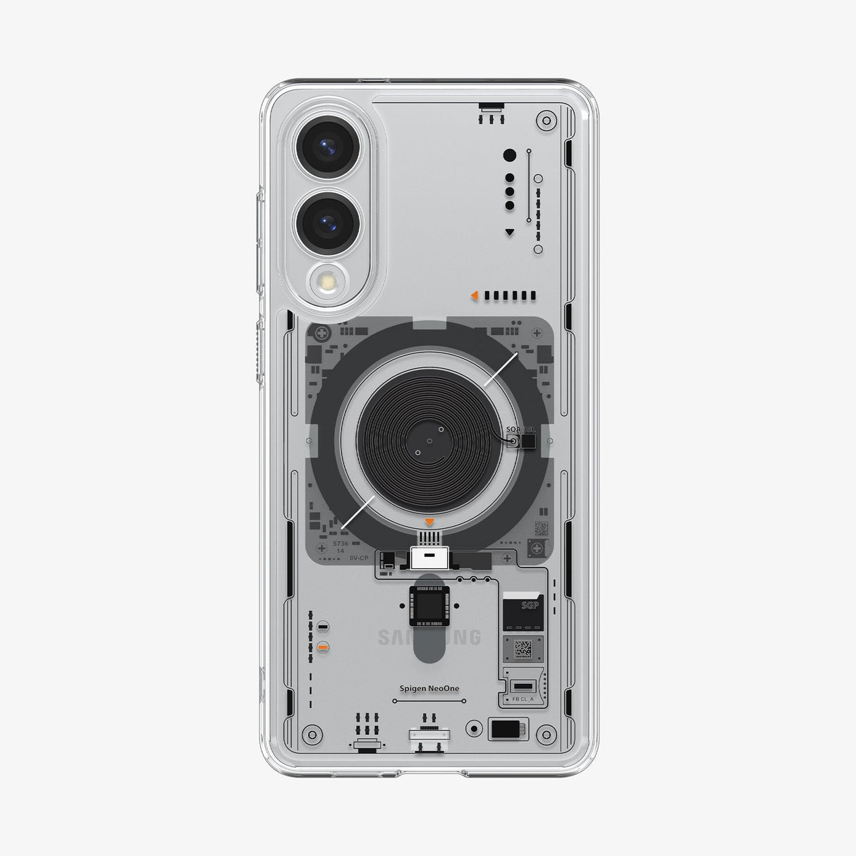 Spigen Ultra Hybrid Neo One (MagFit) mobiltelefon etui 17 cm (6.7") Cover Transparent