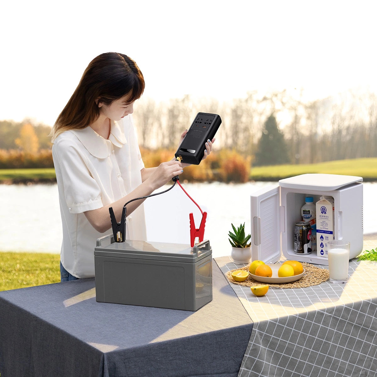 Baseus bilstrømsomformer 150W 12V / 500W 220V (EU- og KN-stik) sort (CGNB000101)