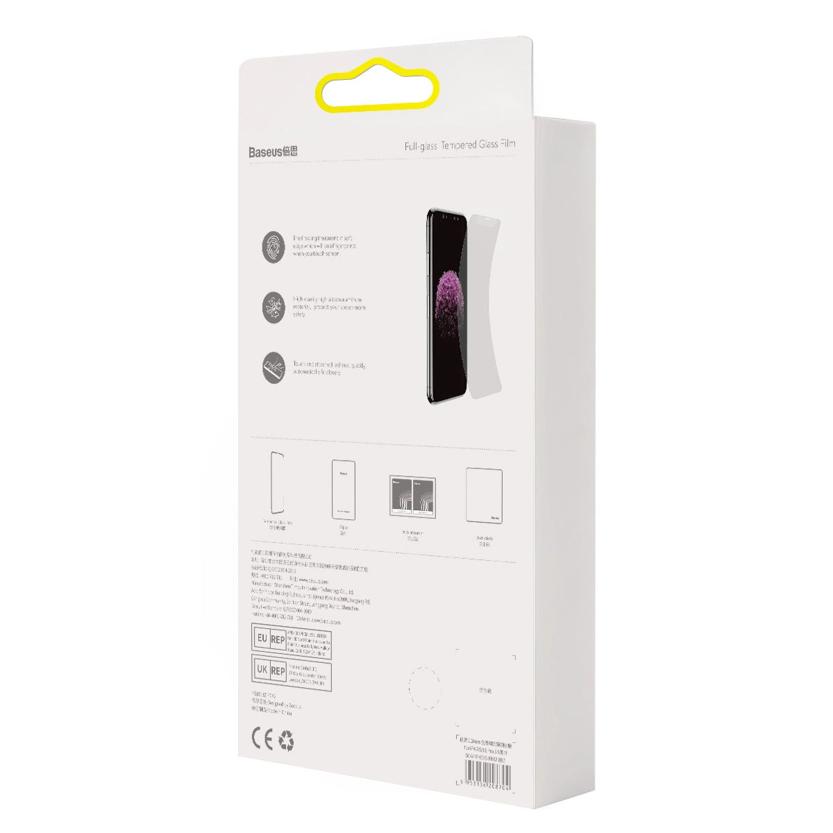 Baseus Privacy Anti Spy hærdet glas til iPhone 11 Pro Max / iPhone XS Max med positioner