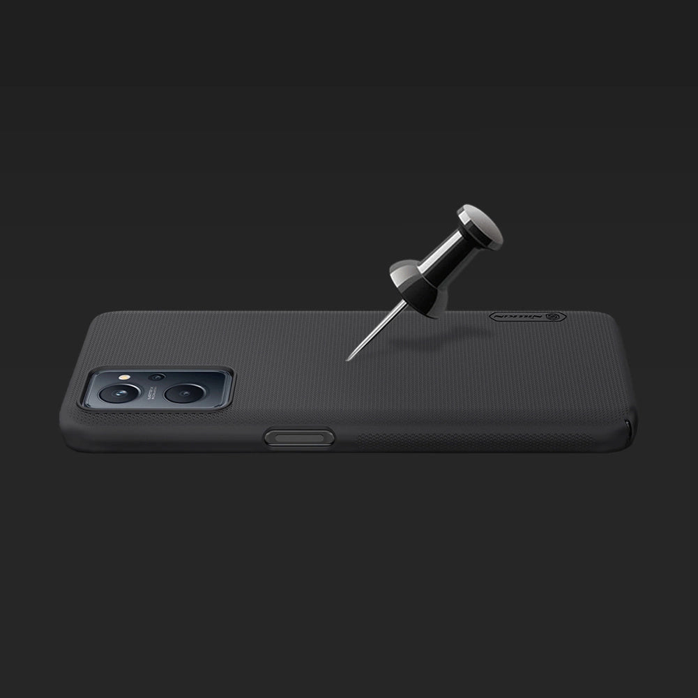 Nillkin Super Frosted Shield forstærket forside til Realme 9i sort