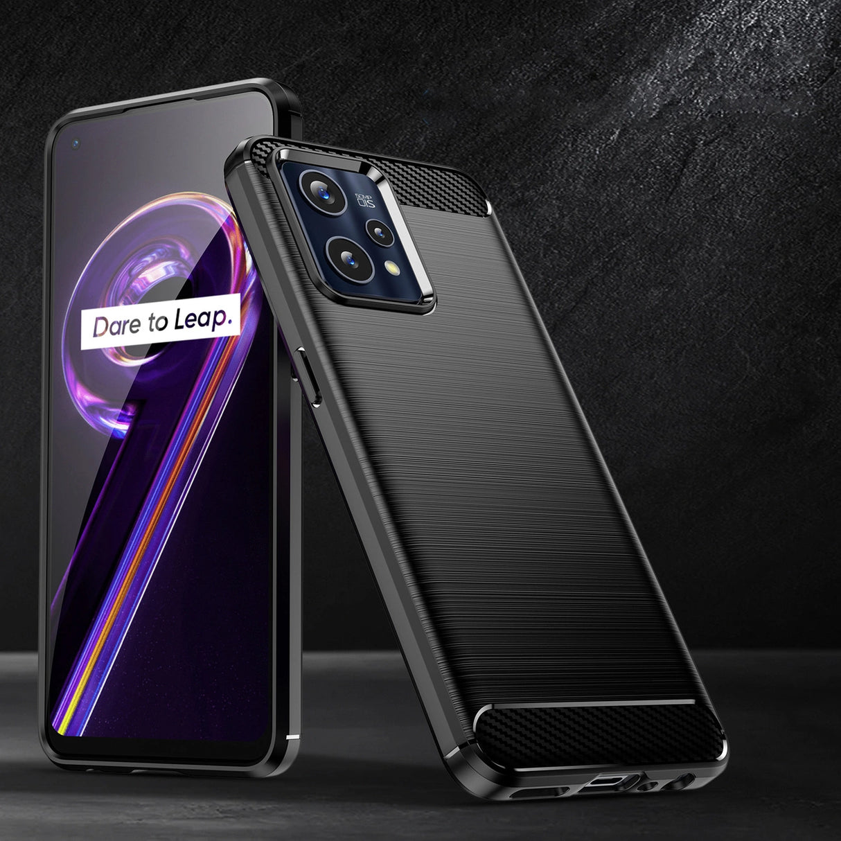 Carbon Case Flexible Cover Realme 9 Pro + (9 Pro Plus) sort