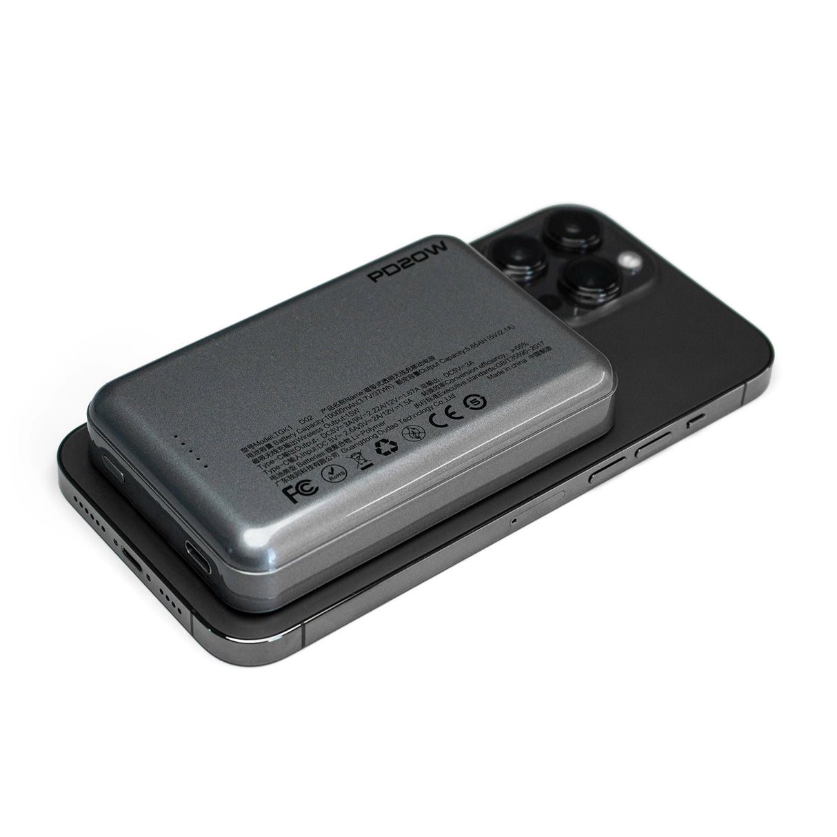Dudao TGK1 power bank with MagSafe wireless charger 20W 10000mAh black (TGK1-black)