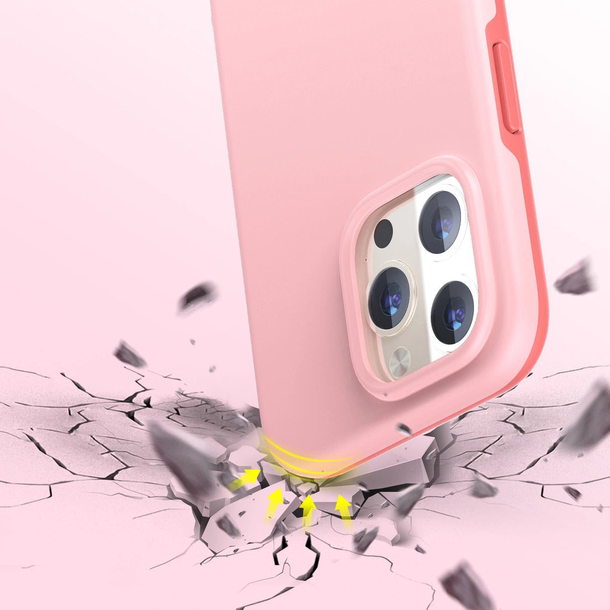 Choetech MFM Anti-drop case Made For MagSafe til iPhone 13 Pro Max pink (PC0114-MFM-PK)