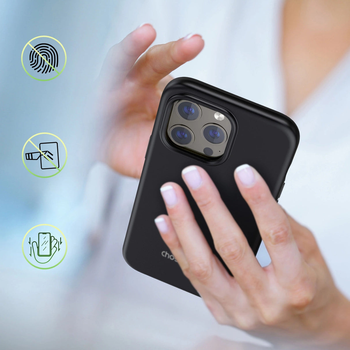 Choetech MFM Anti-drop case Made For MagSafe til iPhone 13 Pro sort (PC0113-MFM-BK)