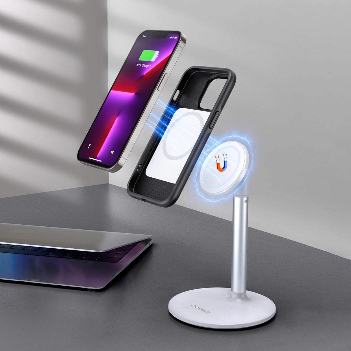 Choetech MFM Anti-drop case Made For MagSafe til iPhone 13 Pro sort (PC0113-MFM-BK)