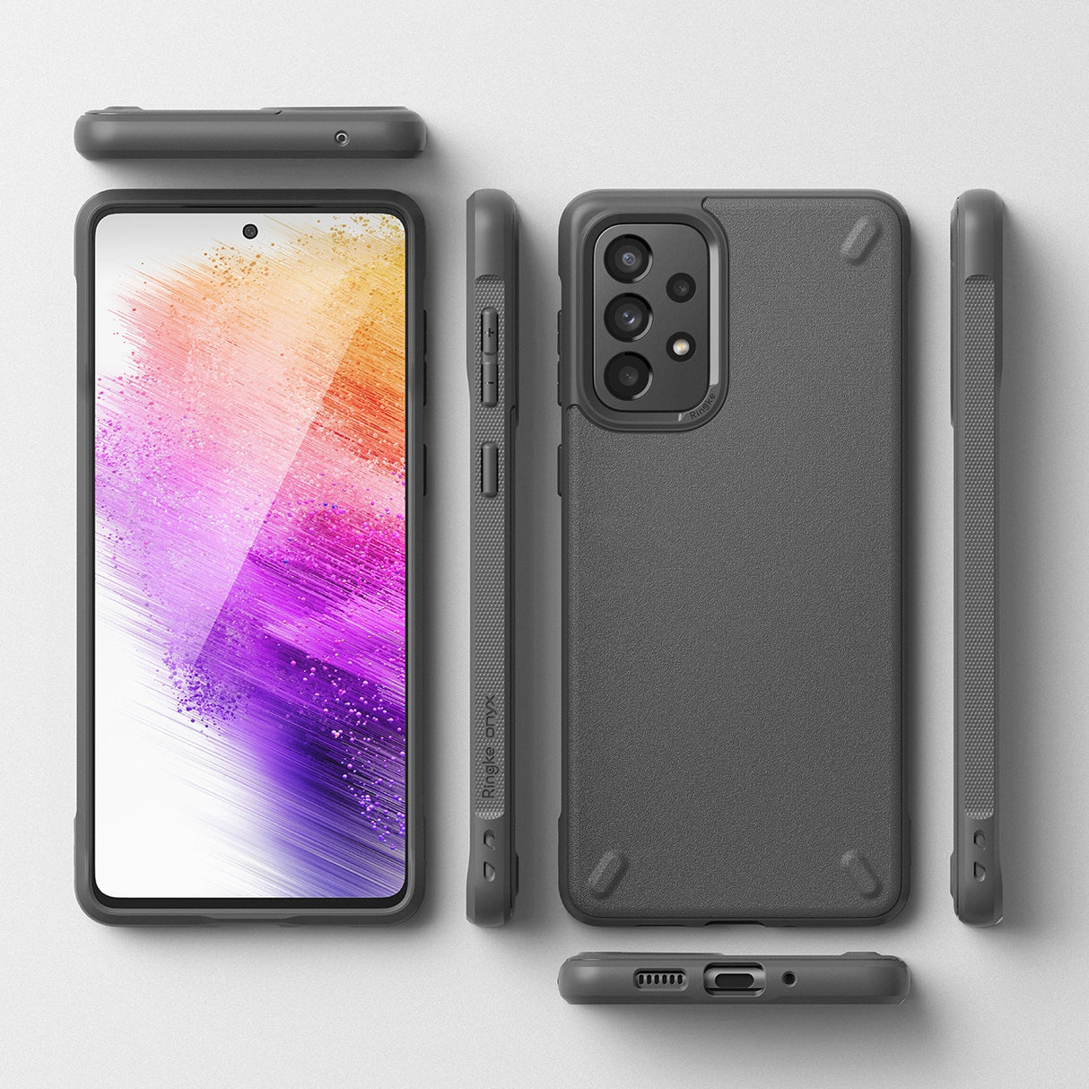Ringke Onyx holdbar TPU Cover til Samsung Galaxy A73 grå