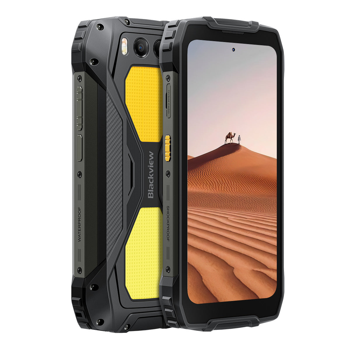 Blackview BV7300 16,9 cm (6.67") Dual SIM Android 14 4G 6 GB 256 GB 15000 mAh Sort, Gul