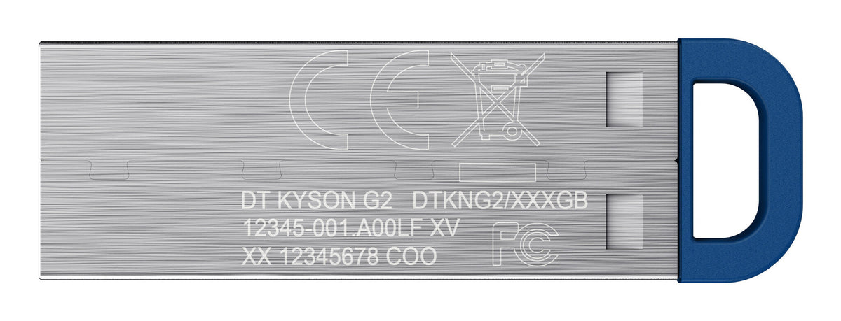 Kingston Technology DataTraveler Kyson USB-nøgle 128 GB USB Type-A 3.2 Gen 1 (3.1 Gen 1) Rustfrit stål