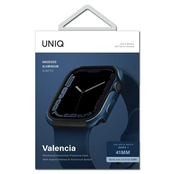 Uniq Valencia case til Apple Watch 4/5/6/7/8/SE/SE2 40/41 mm - blå