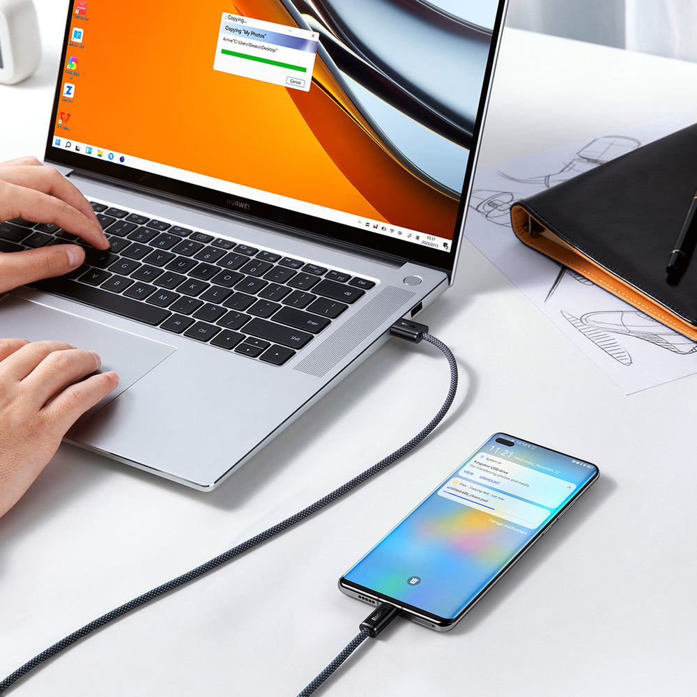 Baseus Dynamic Series USB-kabel - USB Type C 100W 1m grå (CALD000616)