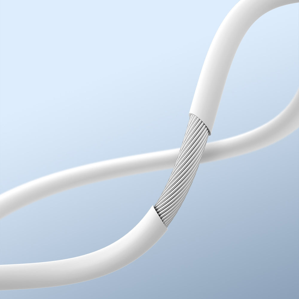 Baseus Encok H17 3,5 mm minijack-hovedtelefoner med ledning, hvide (NGCR020002)