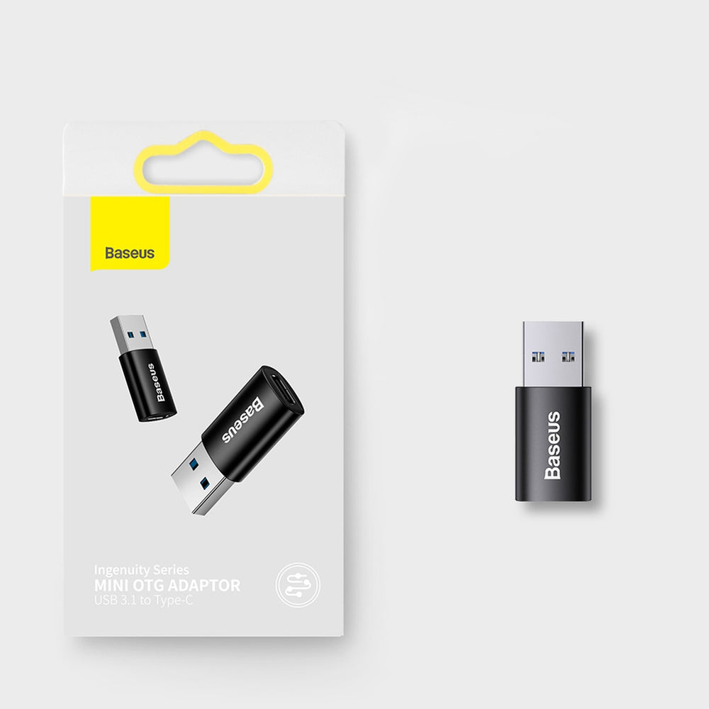 Baseus Ingenuity Series Mini Adapter USB 3.1 OTG to USB Type C Blue (ZJJQ000103)