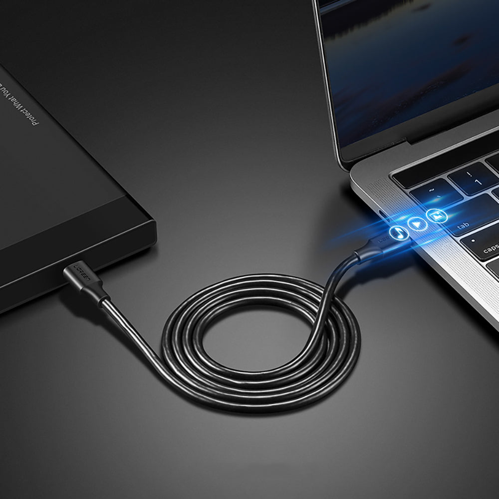 Ugreen US286 USB-C - USB-C PD QC 3A 480Mb/s 2m Kabel - sort