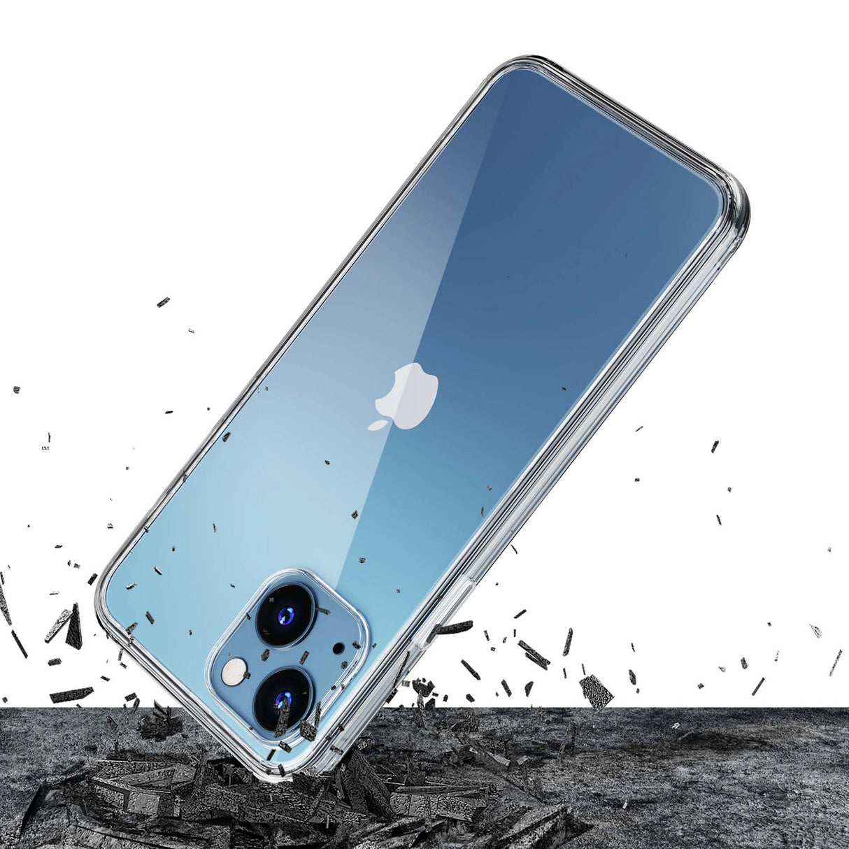 Case for iPhone 13 silicone from the 3mk Clear Case series - transparent